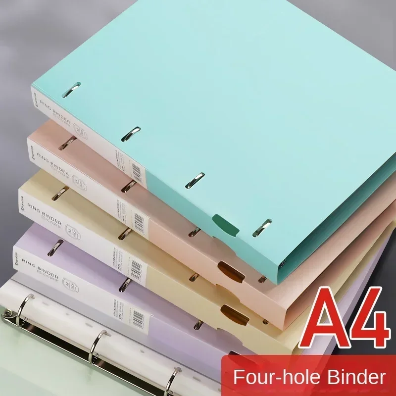 Document Scanner Portable - โฟลเดอร์พลาสติก4รูแบบพกพาใหม่ A4กล่องเก็บของทรงหลวม tas berkas กล่องเก็บเอกสารไฟล์นักเรียน