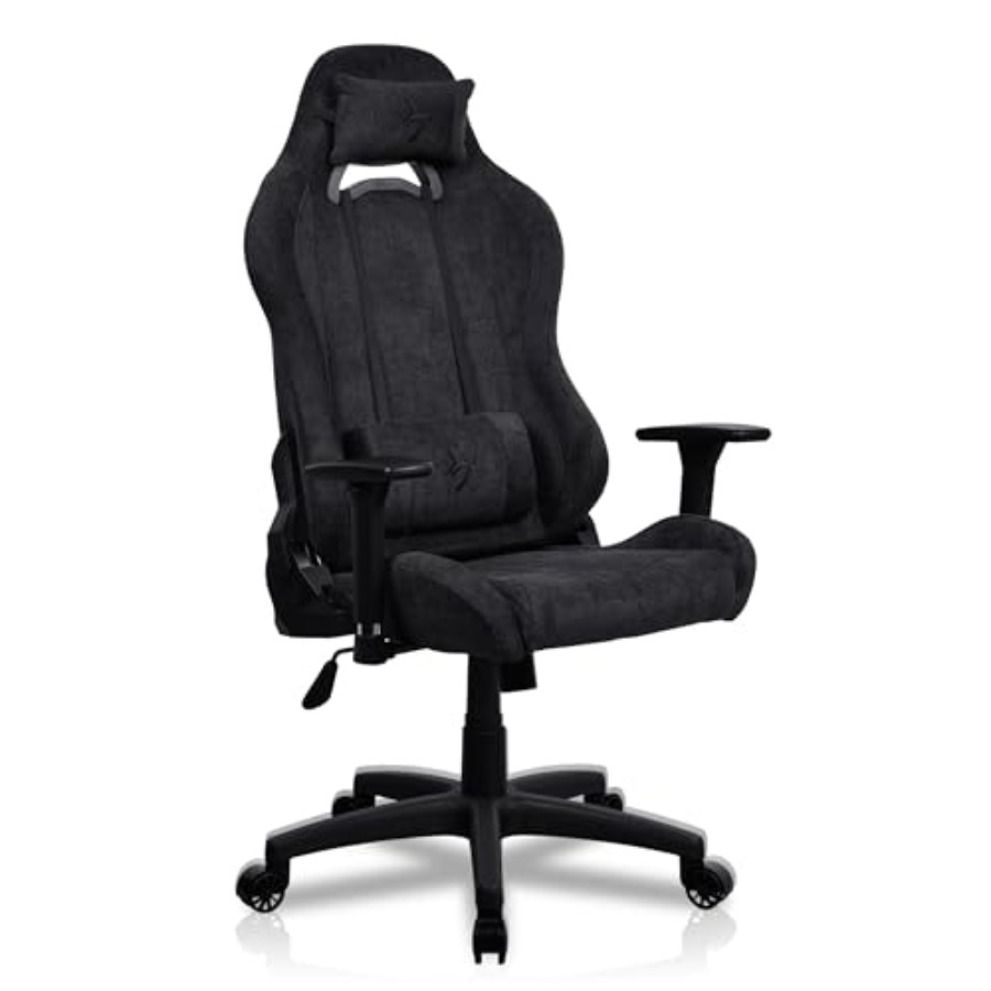 Ergonomic Office Chair - เก้าอี้สำหรับเล่นเกม เหมาะสำหรับใช้ในสำนักงานที่บ้าน วัสดุหนัง PU คุณภาพสูง สีดำ