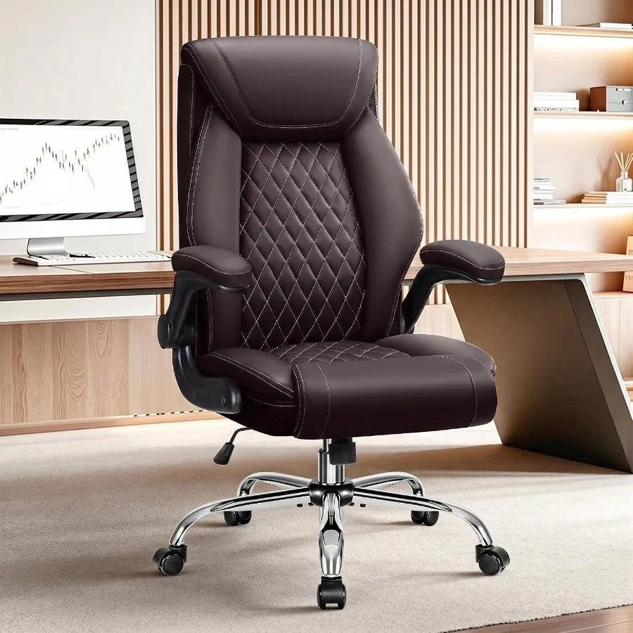 Ergonomic Office Chair - เก้าอี้สำนักงานผู้บริหารสำหรับพื้นที่ทำงานระดับมืออาชีพ พนักพิงตาข่ายพรีเมียมพร้อมเบาะนั่งผ้าสีดำ รองรับสรีระช่วงเอว และปรับเอนได้
