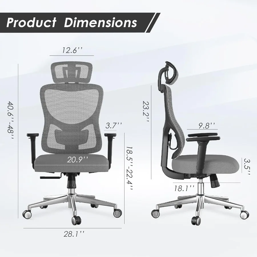 เก้าอี้สำนักงานที่ออกแบบตามหลั - Ergonomic Office Chair บทวิจารณ์และราคา