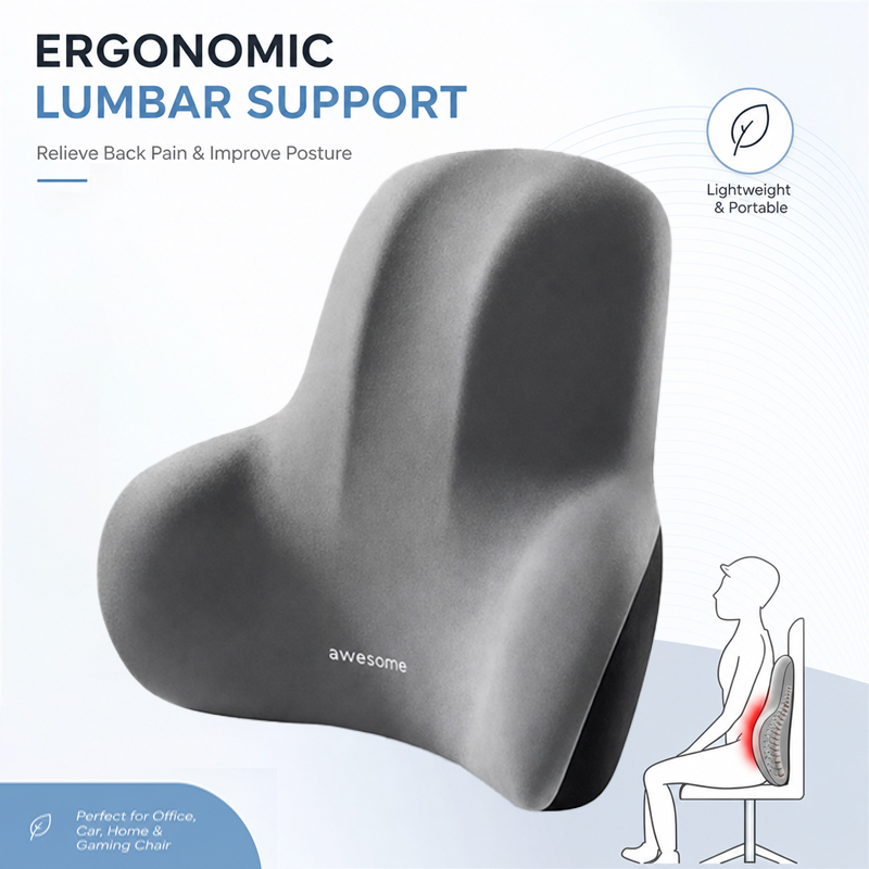 เบาะรองหลังเมมโมรี่โฟม 1 ชิ้น, - Ergonomic Office Chair บทวิจารณ์และราคา