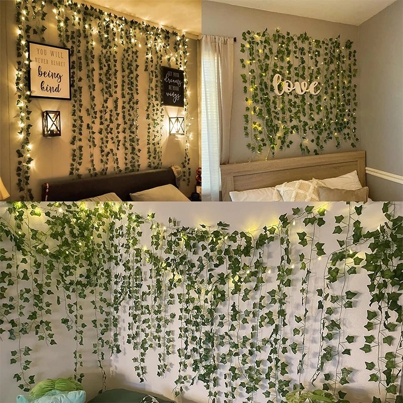 พวงหรีดใบไม้ไฟสายประดับ LED สี - Home Office Layout บทวิจารณ์และราคา