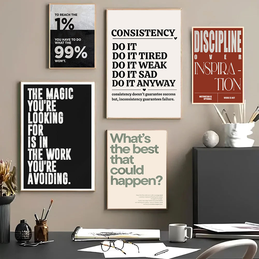 คำคมสร้างแรงบันดาลใจแบบมินิมอล - Home Office Room Inspiration บทวิจารณ์และราคา