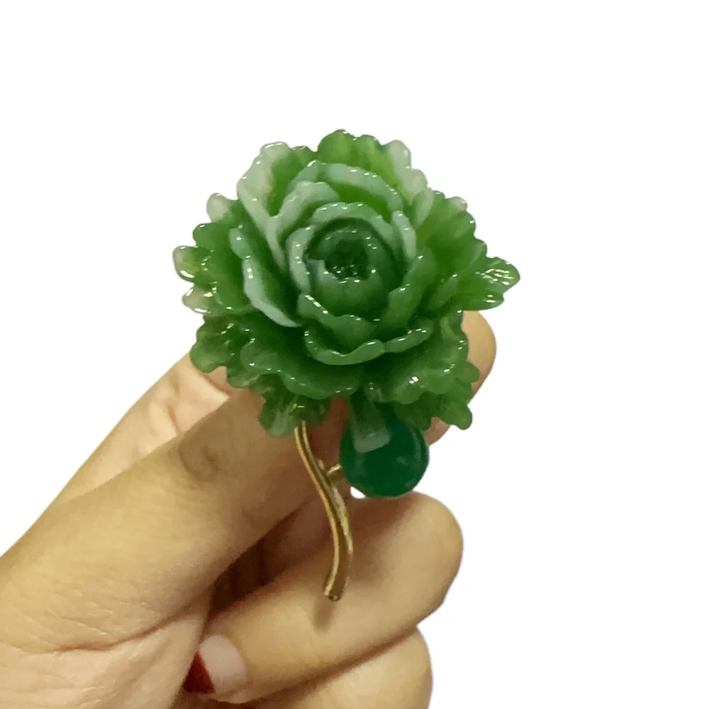 สีเขียว Peony ดอกไม้เข็มกลัดสํ - Home Office Layout บทวิจารณ์และราคา