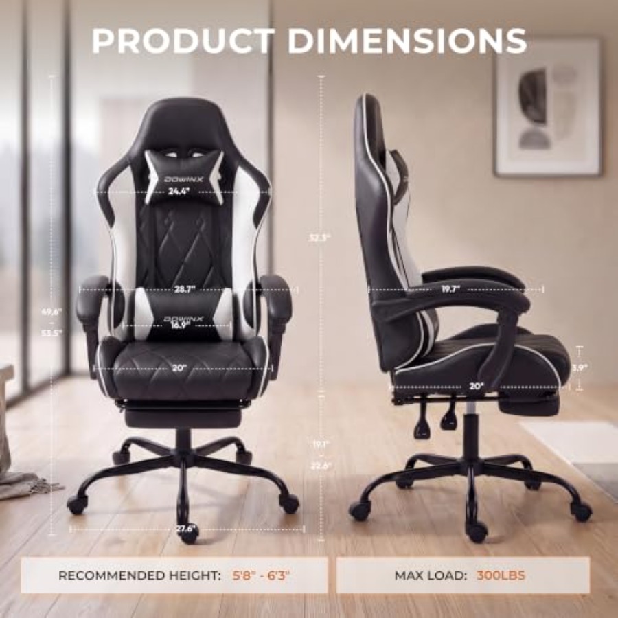 เก้าอี้เกมมิ่งพร้อมที่พักเท้า, - Ergonomic Office Chair บทวิจารณ์และราคา