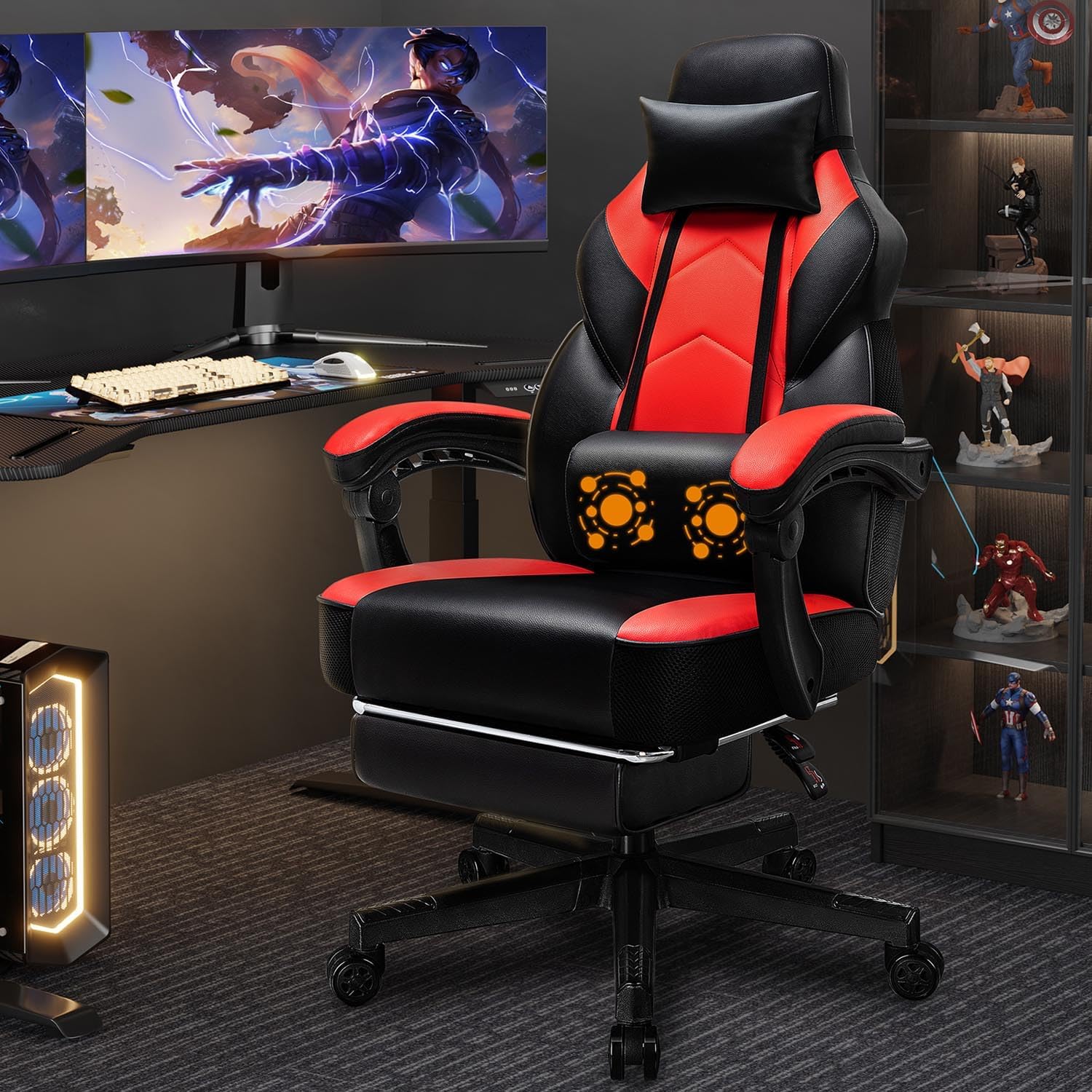 เก้าอี้เกมมิ่งพร้อมที่วางเท้า  - Ergonomic Office Chair บทวิจารณ์และราคา