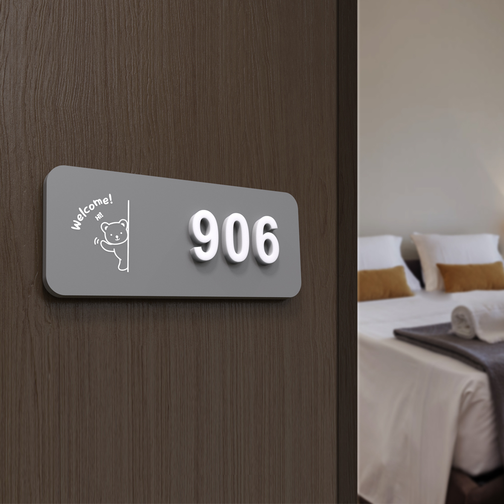 ป้ายบ้านเลขที่อะคริลิคที่ทันสม - Home Office Logo บทวิจารณ์และราคา