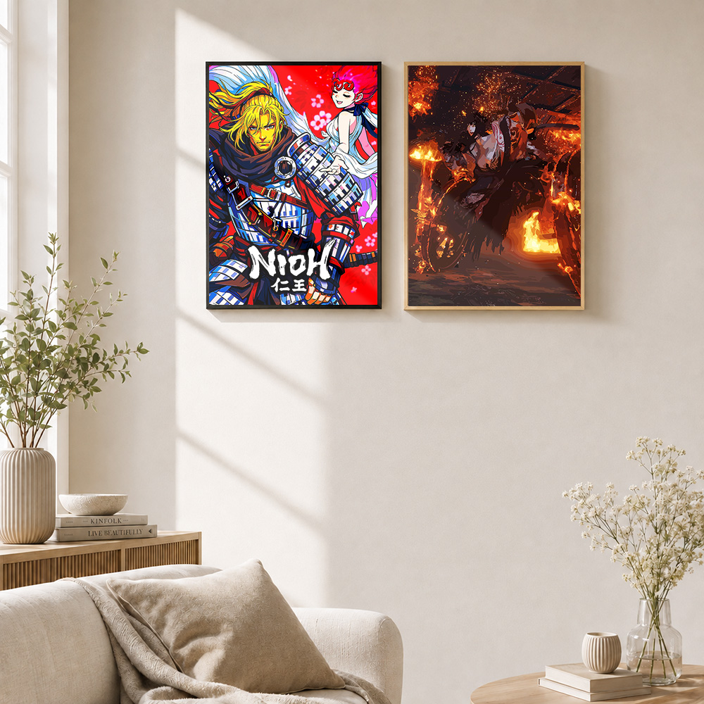 โปสเตอร์โลหะ Nioh พร้อมกรอบอะล - Home Office Room Inspiration บทวิจารณ์และราคา