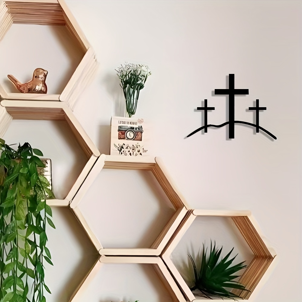 งานศิลปะติดผนังรูปกางเขนโลหะสุ - Home Office Or บทวิจารณ์และราคา