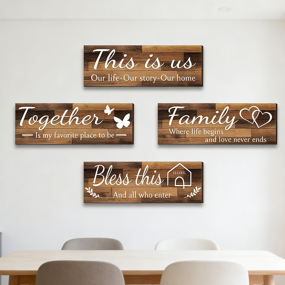 ของตกแต่งผนังไม้พร้อมคำให้กำลั - Home Office Room Inspiration บทวิจารณ์และราคา