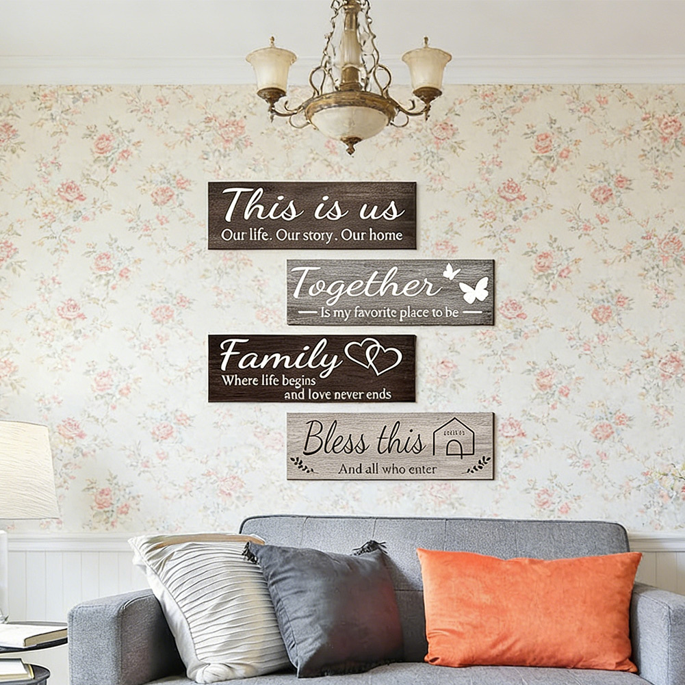 ของตกแต่งผนังไม้พร้อมคำให้กำลั - Home Office Room Inspiration บทวิจารณ์และราคา