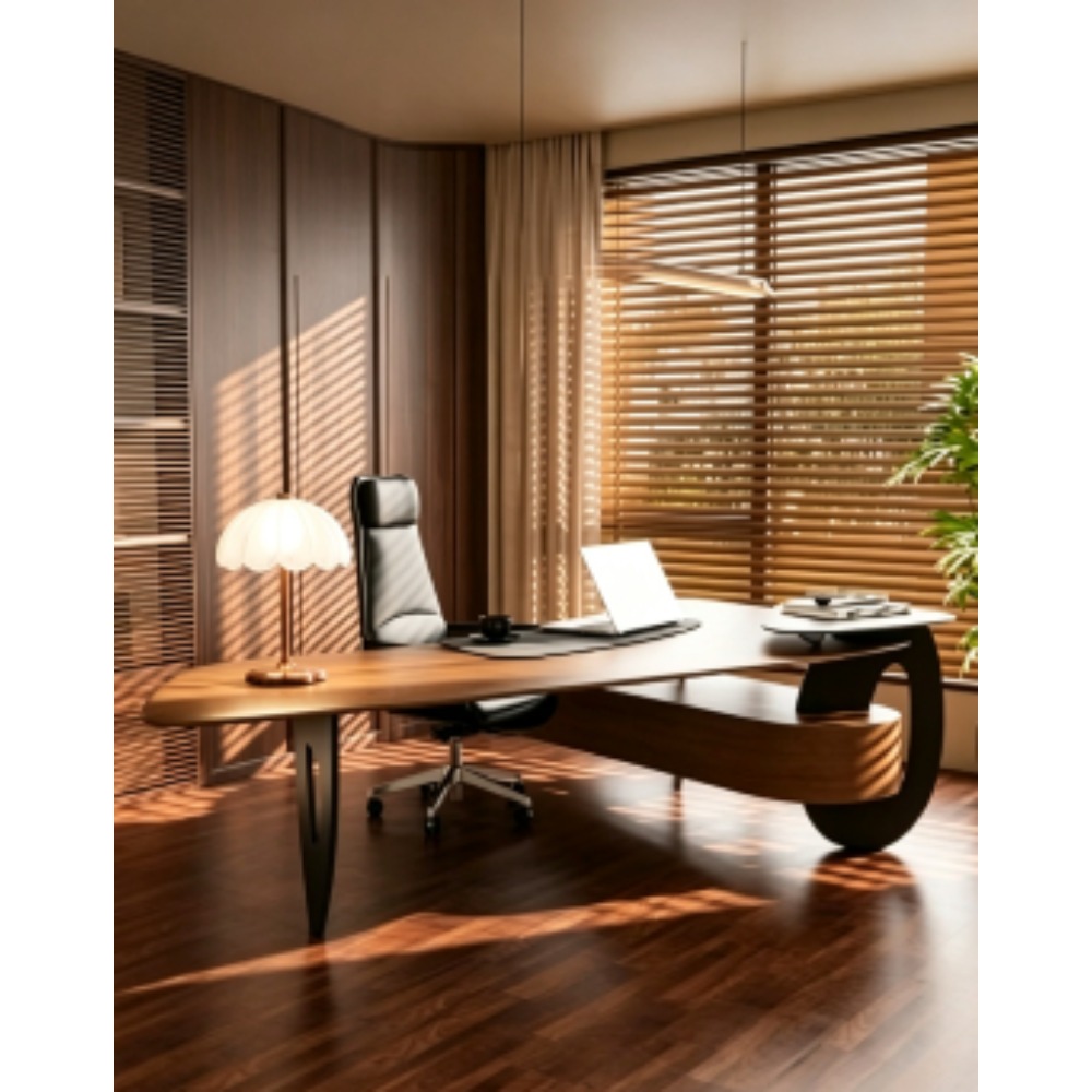 โต๊ะทำงานผู้บริหารไม้สนพรีเมีย - Home Office Work Table บทวิจารณ์และราคา